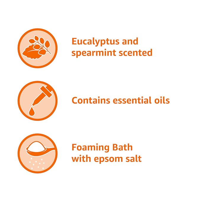Amazon Basics Eucalyptus & Spearmint Scented Foaming Bath - Image 3