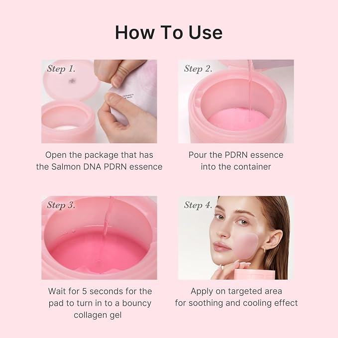 medicube Toner Pads Salmon DNA PDRN Pink Collagen Jelly Pad | Korean Gel Toner - Image 7