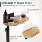 Yumkfoi Bamboo Bathtub Tray Table - Image 5