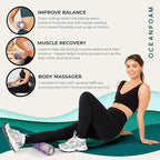 Oceanfoam Ripple Travel Foam Roller Firm Mini Foam Roller - Image 6