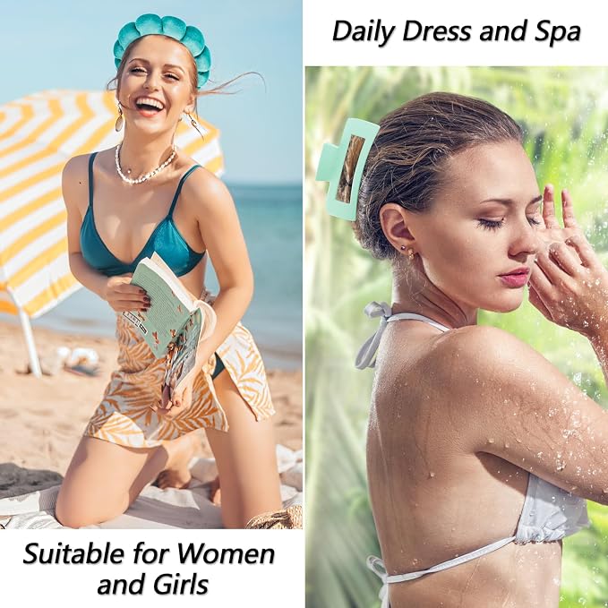 VELSCRUN Spa Headband, Makeup Face Wash Skincare Headbands, Stuff - Image 5
