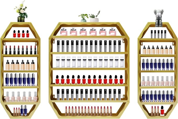 Nail Polish Organizer Wall Mounted, Metal Nail Polish Storage Holder by Milzeone