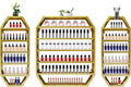 Nail Polish Organizer Wall Mounted, Metal Nail Polish Storage Holder by Milzeone