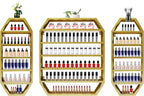 Nail Polish Organizer Wall Mounted, Metal Nail Polish Storage Holder by Milzeone