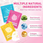 KONEUK 12 Pack Collagen Hydrating Face Masks Skincare, Sheet Face Mask - Image 3