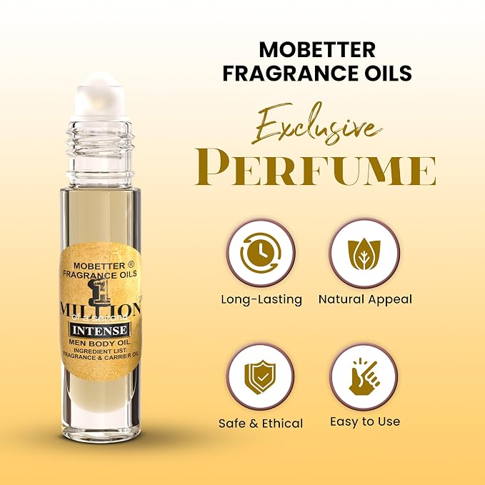 MOBETTER FRAGRANCE OILS 1 Millionth of a Second Intense Men Cologne Body Oil - Image 2