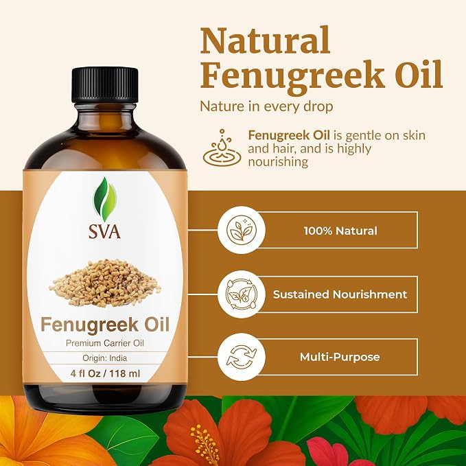 SVA Fenugreek Oil 4oz Premium Carrier Oil - Image 2