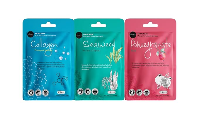 Celavi Essence Facial Sheet Face Mask Variety Set Classic Authentic Korean - Image 2
