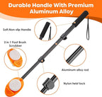 Foot Scrubber with Pumice Stone, 3 in 1 Adjustable Aluminum Tube 15”-28” Shower - Image 3