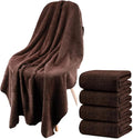 SEISSO 4 Pack Extra Large Bath Towels 63"x35", Bath Sheets by SEISSO