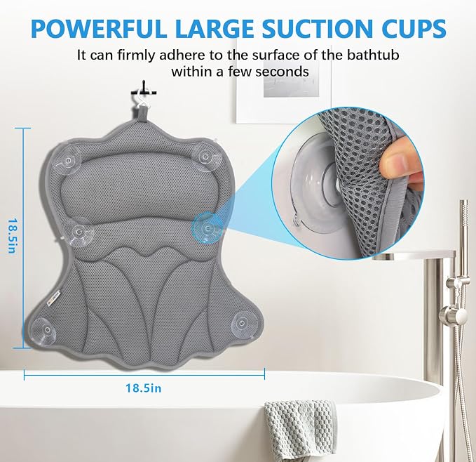REEZEIVI Bath Pillows for Tub, Bath Pillow - Image 5