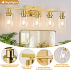 Indoi 5-Light Bathroom Vanity Light - Image 3