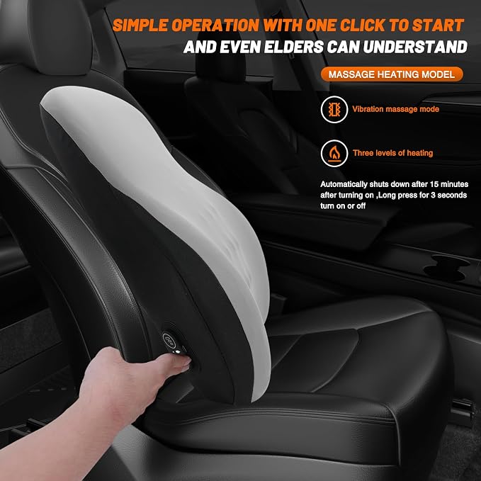 Lumbar Support Pillow for Office Chair Lumbar Support Pillow for car Heated - Image 3