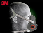 3M Half Facepiece Reusable Respirator 6300, Four-Point Harness, Comfortable Fit - Image 6