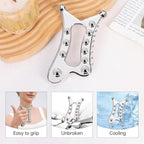 Metal Body Gua Sha Tool, 5 in 1 Muscle Scraper Tool, Lymphatic Drainage Massager - Image 6