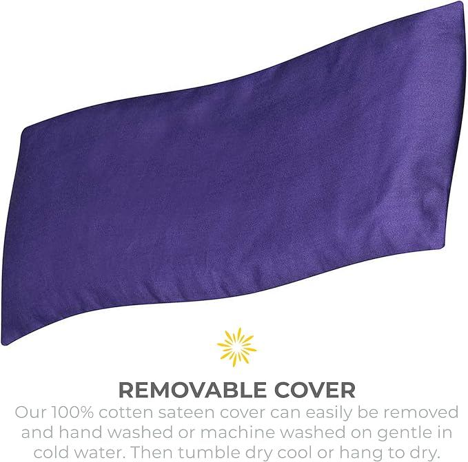Sunshine Yoga 4-Pack Unscented Sateen Eye Pillows, Low-Luster, 9’’ x 4’’ - Image 4