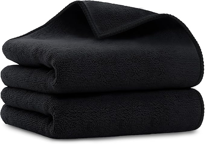 UNIMADE Salon Towels 2 Pack, Microfiber Barber Towels Bulk, Hair-Drying Cloth by Unimade