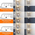 2-Pack 12" Larger 10000mAh Rechargeable Motion Sensor Ceiling Light - Image 6