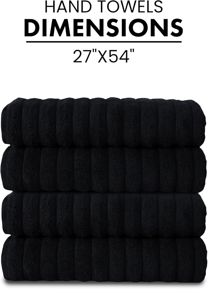 Classic Turkish Towels CTT Premium 4 Pack Bath Towels Set, Made - Image 5