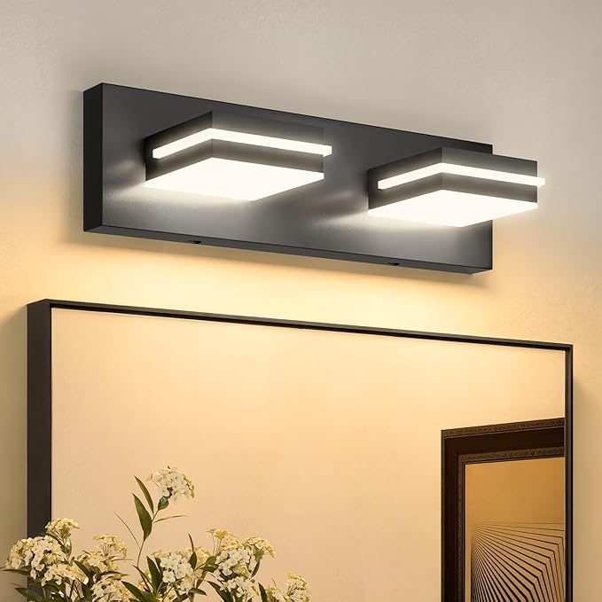 VOLISUN Modern Bathroom Vanity Light Fixtures, 5CCT Dimmable Bathroom Lighting by VOLISUN