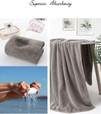 Lumimi Towels 4 Pack Microfiber Bath Towel Set Very Soft Lightweight Quick Dry - Image 5