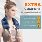uncn Heating Pad for Neck Shoulders and Back Microwavable Wrap Weighted Neck - Image 2