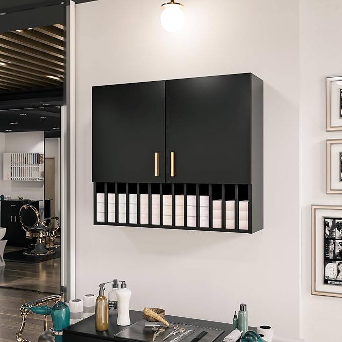Salon Staion Hair Color Bar Organizers, Hair Color Rack, Barber Station Cabinet - Image 8