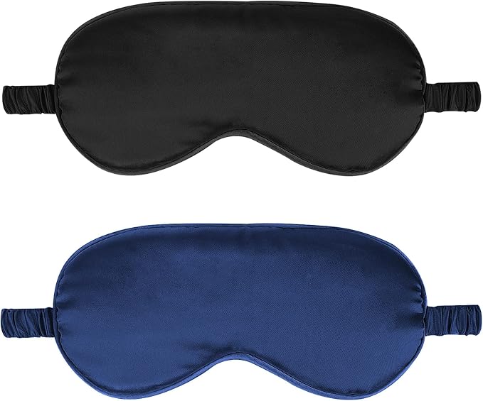 2Pack Silk Sleep Mask, Eye Mask by IEKEODI