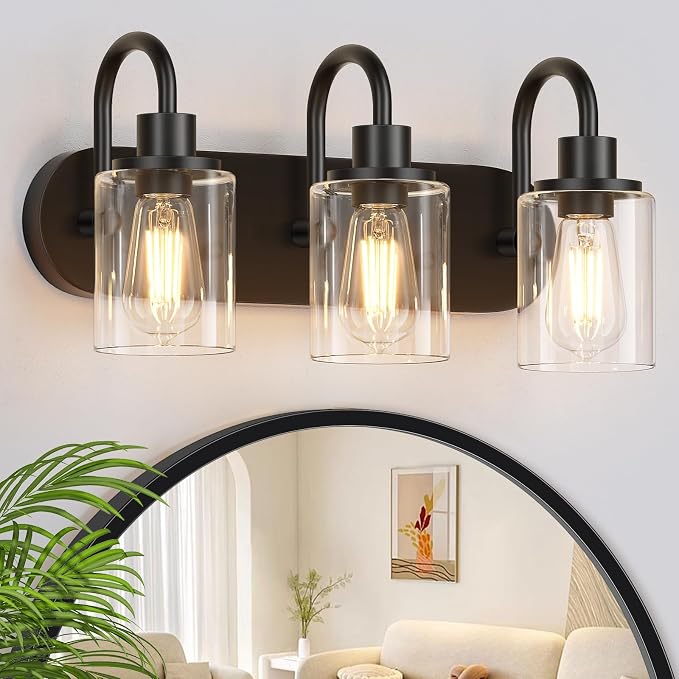 Baocuz 3-Light Bathroom Light Fixtures, Modern Bathroom Wall Lamp by Baocuz