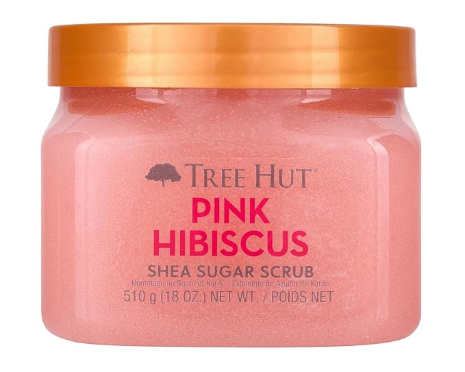 Tree Hut Pink Hibiscus Shea Sugar Scrub, Mothers Day Gifts, Exfoliating by TreeHut