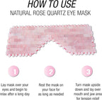 Eurow Luxe Natural Rose Quartz Eye Mask - Image 6