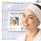 APPEARUS Disposable Headbands without Closure Stretch Cotton Cloth Spa Facial by APPEARUS