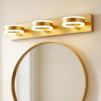 LED Bathroom Light Fixtures, 24inch Gold Vanity Lights, Modern 3 Light Acrylic by PHIXART