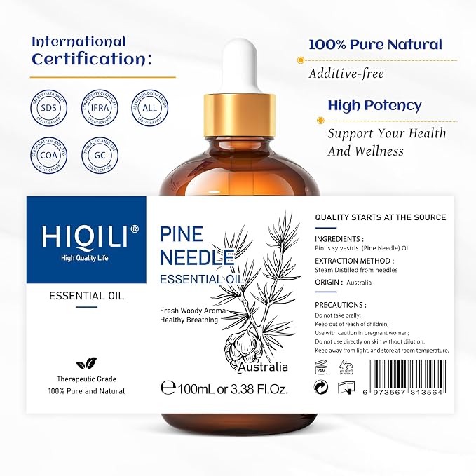 HIQILI 100ML Pine Essential Oil, 100% Pure Natural Premium Quality, - Image 7