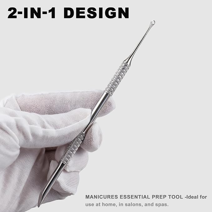 Pre-treatment Cuticle Pusher, Russian Prep Nail Pushers, Dual Ended Cuticle - Image 6