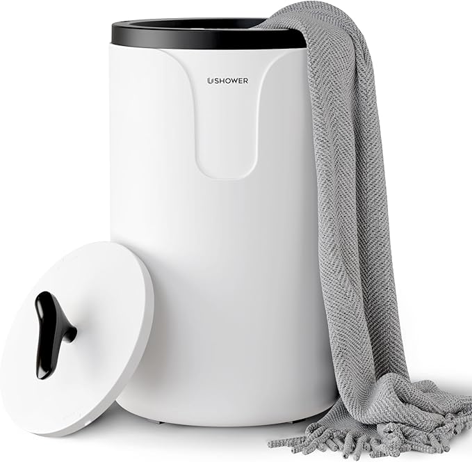 USHOWER Towel Warmers for Bathroom, 20L Large Towel Warmer Bucket for Spa & by USHOWER