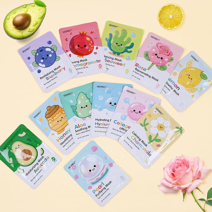 60 Pack Bulk Collagen Facial Masks, moisturizing & Hydrating Face Masks - Image 8