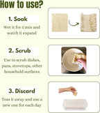 Natural Loofah Dish Sponge Multipurpose Dish Sponges - Image 6