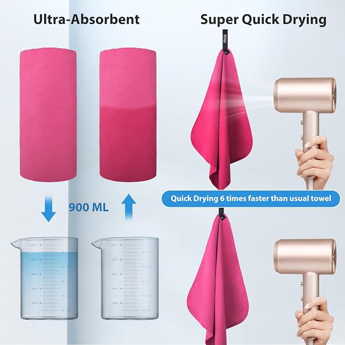 BOGI Microfiber Travel Sports Towel-Quick Dry Towel, Soft Lightweight - Image 5