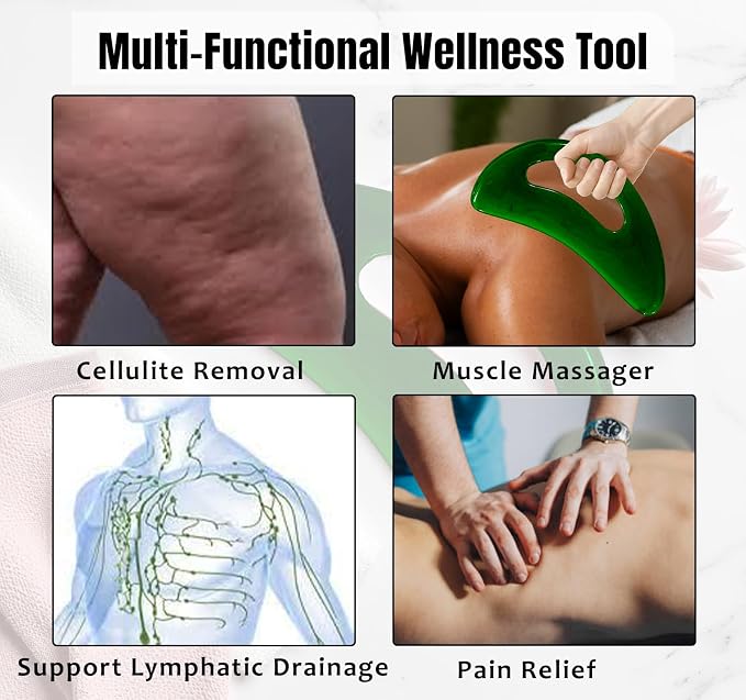 RAAFI Large Body Gua Sha Tool for Cellulite Removal, Lymphatic Drainage and - Image 2
