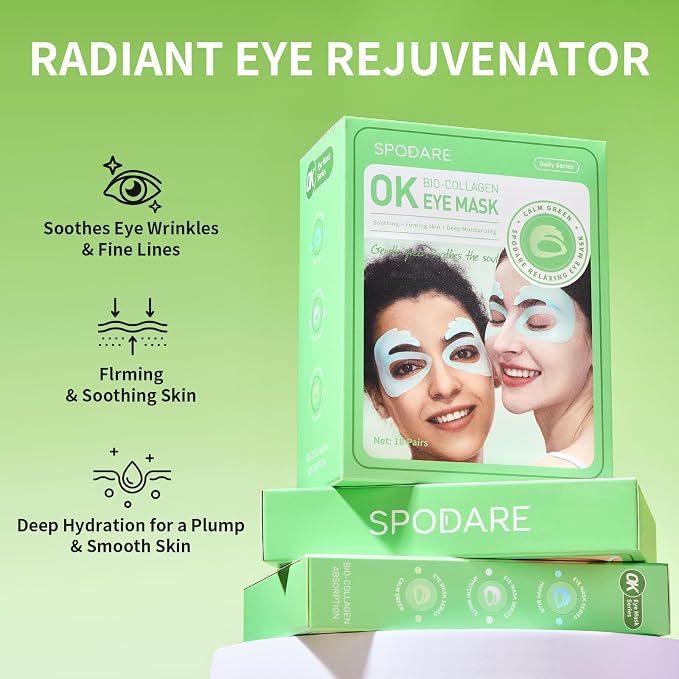 SPODARE OK Shape Eye Masks, 360° Fit Under Eye Patches - Image 3
