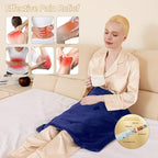 Back Heating Pad for Neck and Shoulders, Weighted Massaging Heated Pad - Image 4
