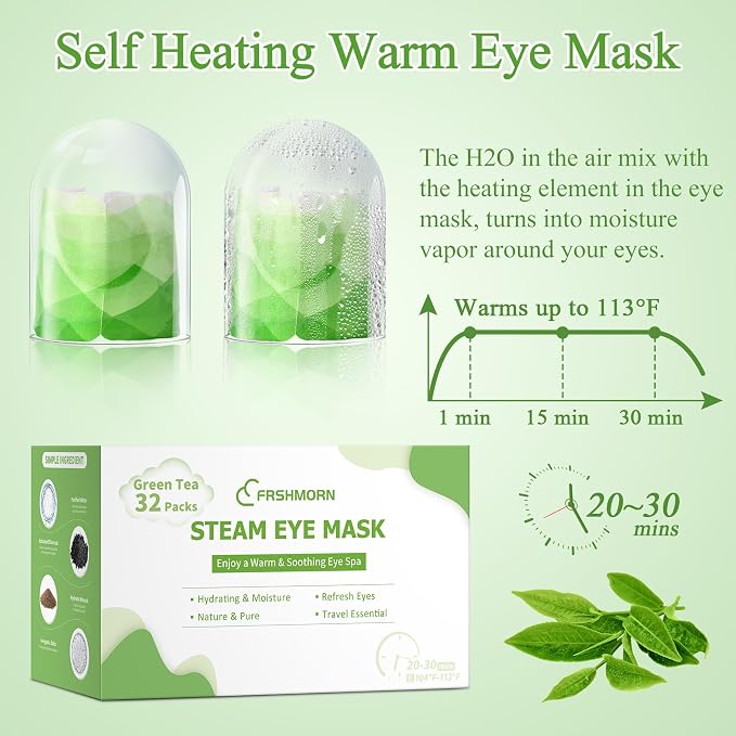32Packs Steam Eye Mask, Heated Eye Mask - Image 3