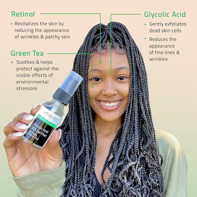 YEOUTH Glycolic Acid Peel for Face, At Home Chemical Exfoliator AHA 30% - Image 3