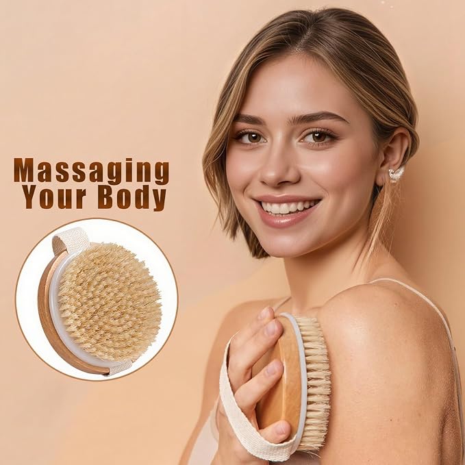 2-in-1 Wood Body Brushes - Image 3