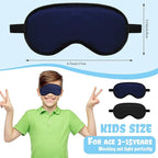 Sintege 4 Pcs Silk Eye Mask for Sleeping Kids Soft Eye Cover - Image 5