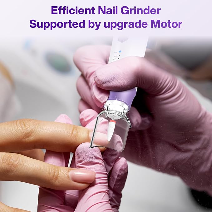 Professional Electric Nail Drill 2000mAH Portable Cordless Electric Nail File - Image 7
