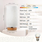 Minimalist Bedside Table Lamps for Bedrooms Set of 2, 3 Color Temperature - Image 5