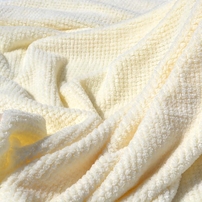 2 Pack Bath Towel Set, Waffle Bath Towel Set, Microfiber Super Soft Highly - Image 7