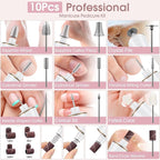 Hoxida Cordless Electric Nail Drill: 10-Speed Professional Nail File - Image 9